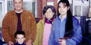 Jona with his grandparents and aunt.